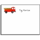 personalized kids notes  firetruck