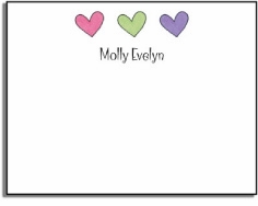 Personalized Kids Notes - Hearts Are Wild