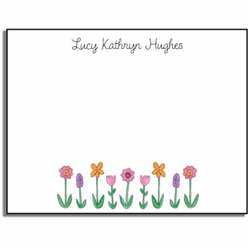 personalized kids notes  wildflowers