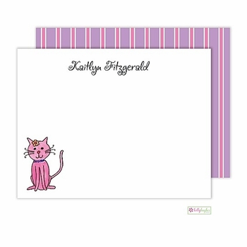 Personalized - Kitty Kitty Flat Notes