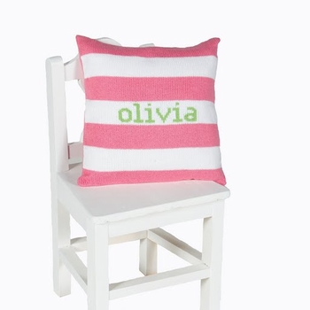 Personalized Knit Name Pillow 10x10