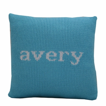 Personalized Knit Name Pillow 10x10