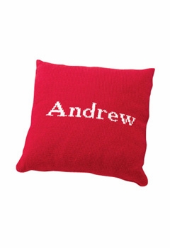 Personalized Knit Name Pillow 10x10