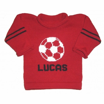 Personalized Knit Soccer Sweater