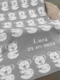personalized koala baby blanket