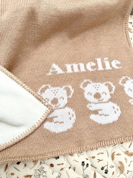 personalized koala baby blanket