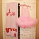 Personalized Large Polka Dot Baby Blanket with Initial or Name