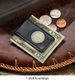 personalized leather magnetic money clip