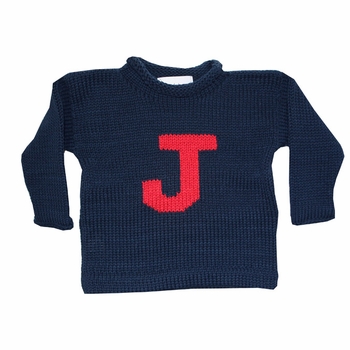 personalized letter sweater