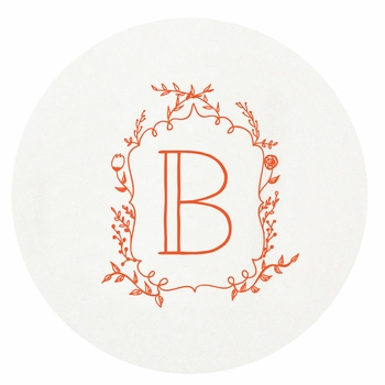 Personalized Letterpressed Coasters M139 by Haute Papier