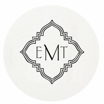 Personalized Letterpressed Coasters M19 by Haute Papier