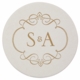 personalized letterpressed coasters m44 by haute papier
