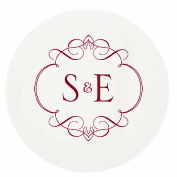 Personalized Letterpressed Coasters M44 by Haute Papier
