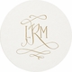 Personalized Letterpressed Coasters M61 By Haute Papier