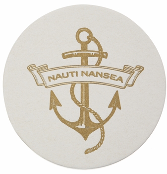 Personalized Letterpressed Coasters M62 by Haute Papier