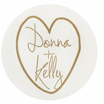 Personalized Letterpressed Coasters M66 by Haute Papier