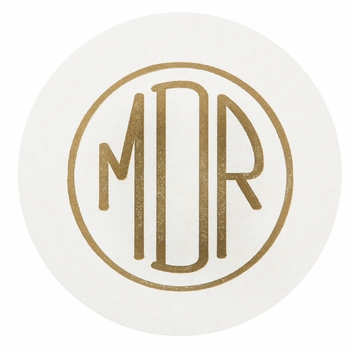 personalized letterpressed coasters m68 by haute papier