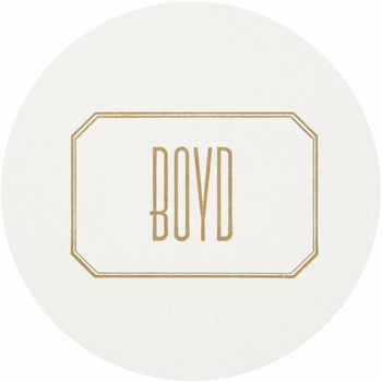 Personalized Letterpressed Coasters M69 by Haute Papier