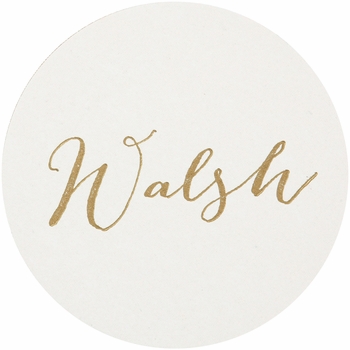 Personalized Letterpressed Coasters M70 by Haute Papier
