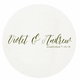 Personalized Letterpressed Coasters Wedded Bliss by Haute Papier