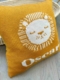 personalized lion baby pillow