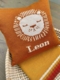 personalized lion baby pillow