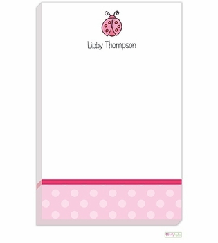 Personalized - Little Ladybug Notepad