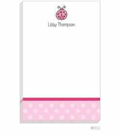 Personalized - Little Ladybug Notepad