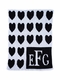 Personalized Lots of Hearts & Monogram Blanket
