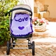 Personalized Love Heart Baby Blanket and Scalloped Edge