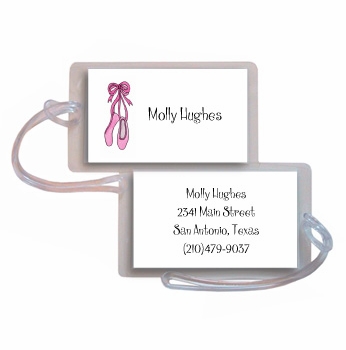 Personalized Luggage Tags - Ballerina Girl Tag