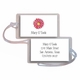 personalized luggage tags  gerber daisy
