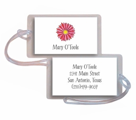 Personalized Luggage Tags - Gerber Daisy