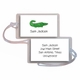 personalized luggage tags  green gator tag