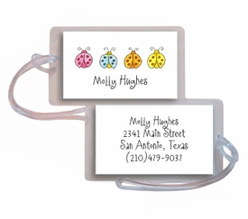 Personalized Luggage Tags - Lucky Ladybugs