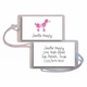 Personalized Luggage Tags - Pink Poodle Tag
