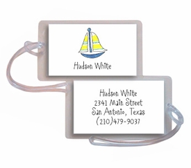Personalized Luggage Tags - Sailboat Tag