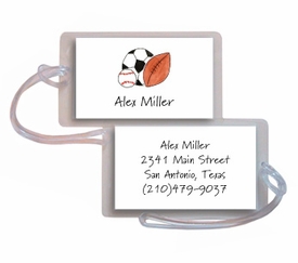 Personalized Luggage Tags - Sports Fan Tag