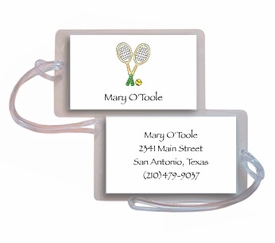 Personalized Luggage Tags - Tennis Pro