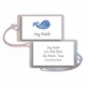 personalized luggage tags - whale of a time tag