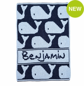Personalized Many Whales Blanket