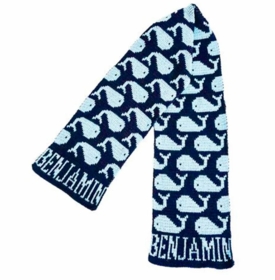 personalized many whales scarf