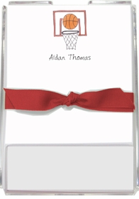 personalized memo sets - basketball star