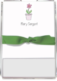 personalized memo sets - blooming pink