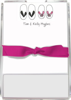 personalized memo sets - flip flops