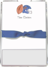 personalized memo sets - football fanatic