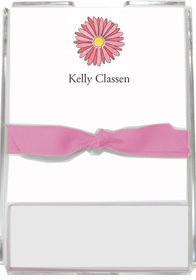personalized memo sets - gerber daisy