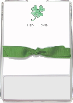 Personalized Memo Sets - Lucky Clover