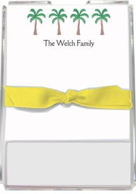 personalized memo sets - palm paradise