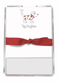 personalized memo sets - puppy dog